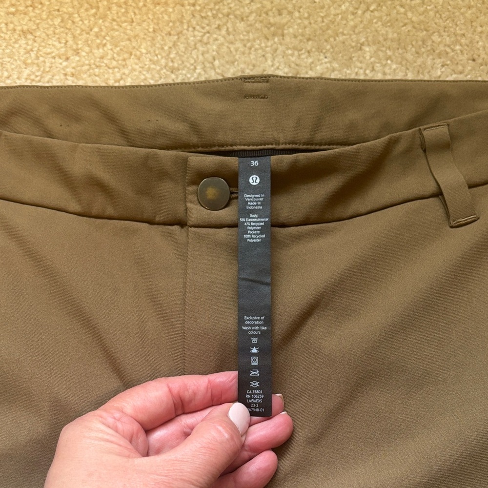 lululemon athletica Olive Green Tech Chinos - Picture 2 of 5